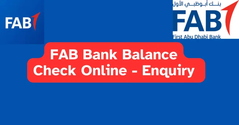 fab bank balance check